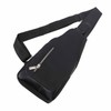 Small Chest Bag Black Color Oxford Fabric Sling Backpack with