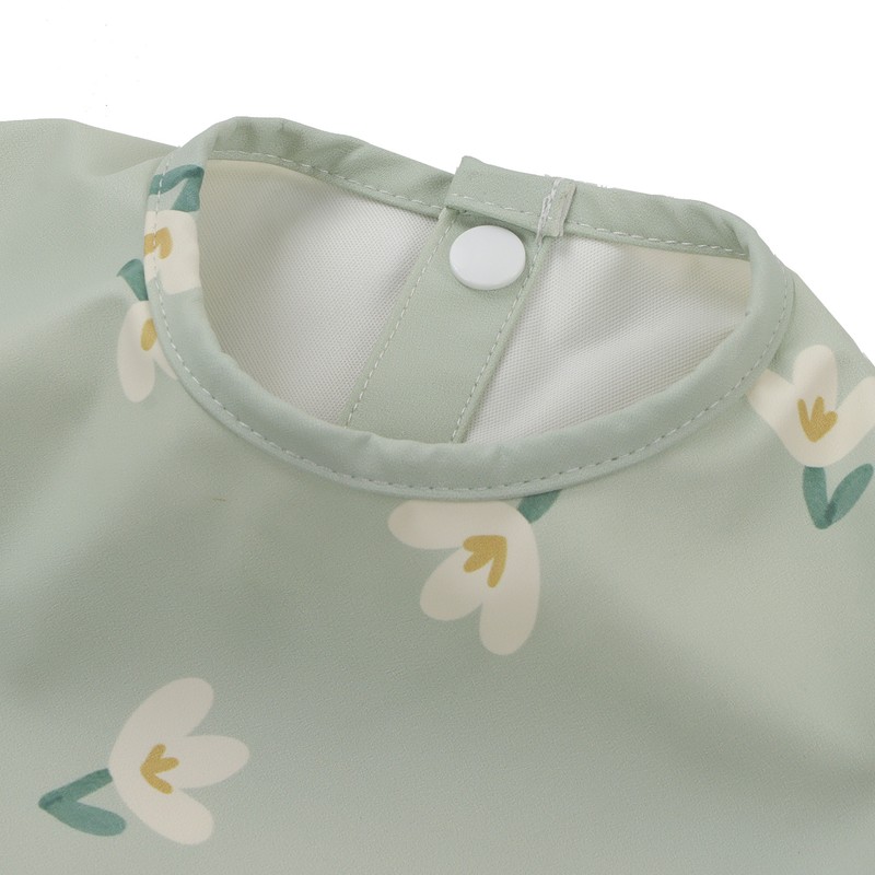 Infant Long Sleeve Bib Waterproof Cute Toddler Soft Sleeved Bib