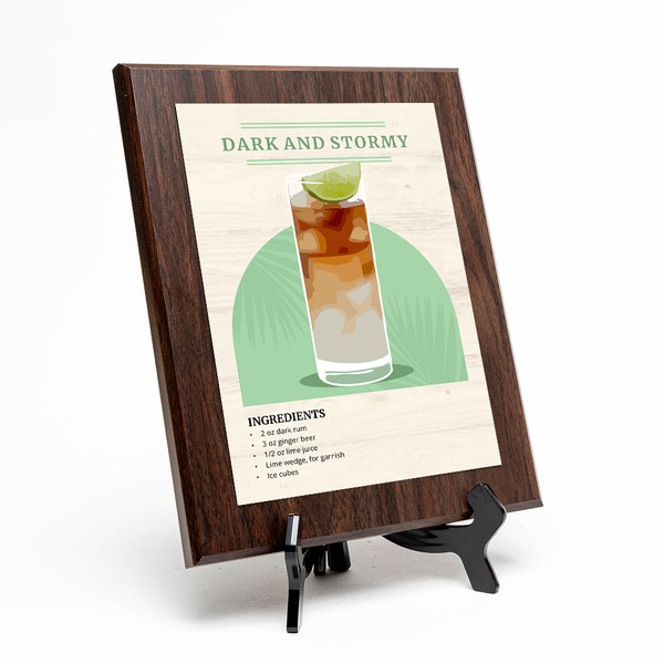 Designs ByLITA Dark and Stormy Decorative Wall Plaque With Easel