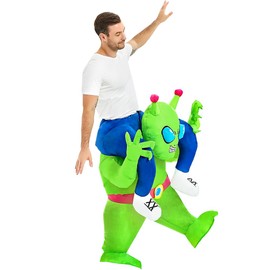 Inflatable Alien Costume Funny Blow up Costumes, Inflatable Costume Adult for Holloween, Christmas, New Year, Birthday, Party, Gift