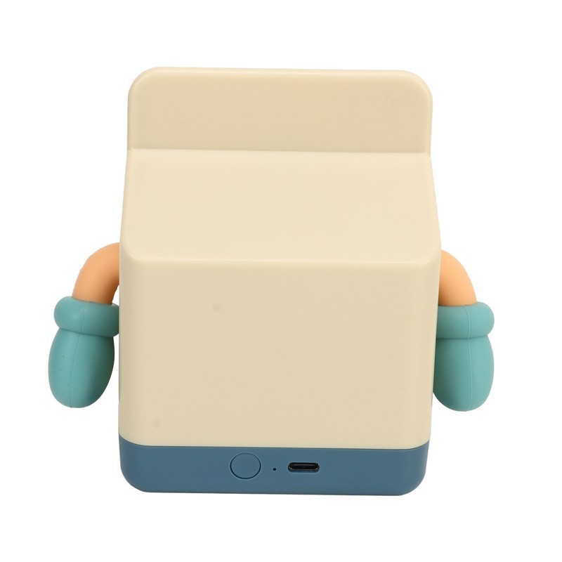 Milk Box Night Lamp Rechargeable LED Night Light Timing Bedside