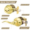 Brotima 3 Pack Exterior Door Lock Set, Double Cylinder Deadbolt