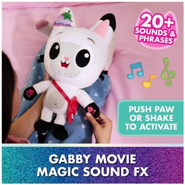 Gabby's Dollhouse: The Movie, Meow-Mazing Interactive Pandy Paws Plush Toy with 3 Accessories & Removable Bag, Kids Toys for Girls & Boys Ages 3 and Up