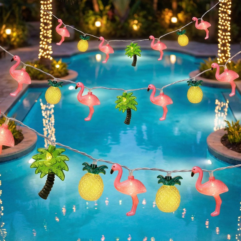 12FT 20LED Summer Hawaiian Themed Party Decorations Lights - LED