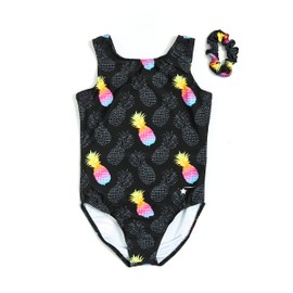 Destira - Maillot de gimnasia con diseño de piña (talla pequeña), licra