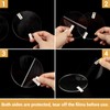 Gartful 50pcs Transparent Acrylic Sheet Circle - 1 inch, 0.12"