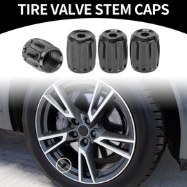 Partuto 1 Satz 14x11MM Universal Reifenventilkappen - Auto Radventilkappe Anti-Crash-Ventildeckel Reifenventildeckel für Auto SUV Bike Truck - Messing Titanfarbton