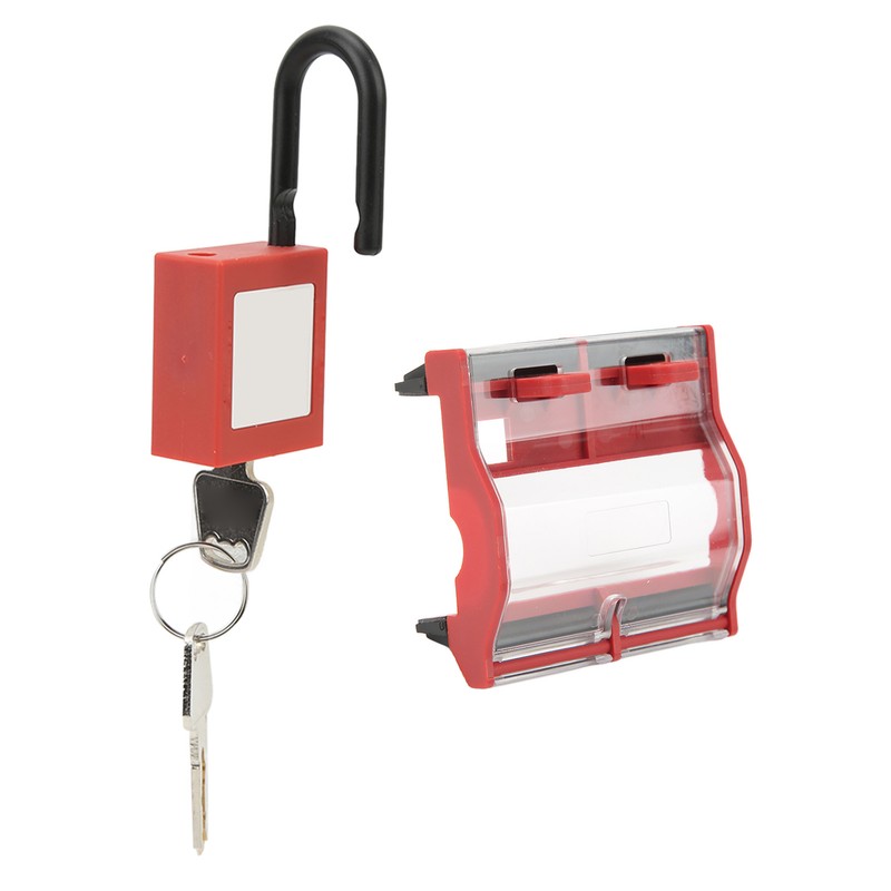 Circuit Breaker Protective Cover Padlock Set Transparent Breaker 4P 25mm