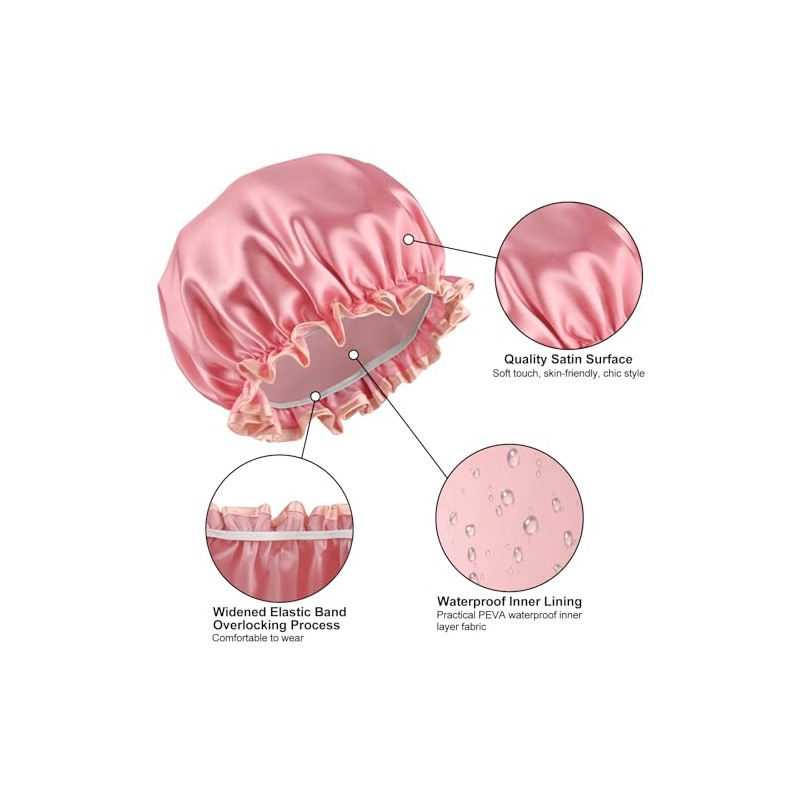 IEOVIEE Gorrito para bañarte de Mujer, Gorro de Baño Impermeable