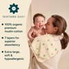 NINTARABABY Burp Cloths - 100% Organic Premium Muslin Cotton, Extra-Large,