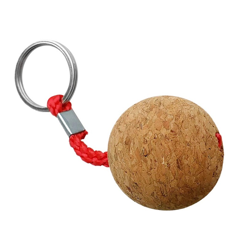 Seafard Floating Cork Keyring 35mm Wooden Ball - Buoyant Key