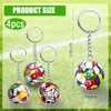 2026 World Cup National Flag Soccer Ball Keychain Set