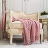 CREVENT - Manta tejida de 50 x 60 pulgadas (rosa)