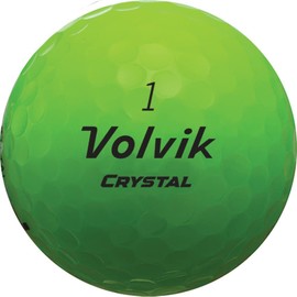 Volvik Golf Crystal Golf Balls - Crystal Green - 3 Ball Sleeve
