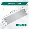 100 PCS Nail Plates for Wood Studs 1.5 x 4