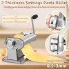 Pasta Maker - 7 Thickness Settings Pasta Roller & 2-in-1