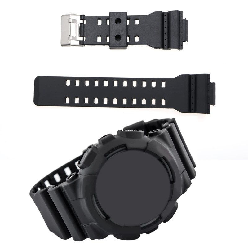 1x Für Casio G-SHOCK GA-100 G8900 Ersatz Uhrenarmband PU Gürtel