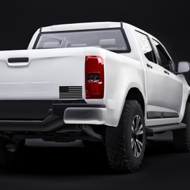 Black/Gray Subdued Tactical American USA Flag Sticker United States Auto Car Decal Window Bumper (3" x 1.5")