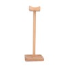 Wooden Headphone Holder Beech Headset Stand Desktop Display Shelf for