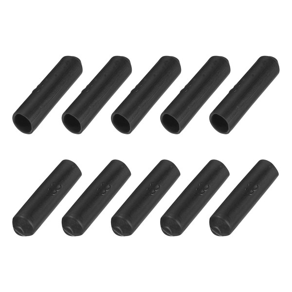 uxcell 15pcs Heat Shrink End Caps 8mm Inner Diameter x