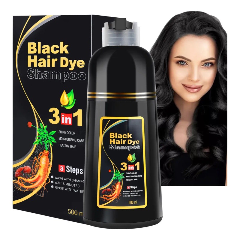 Shampoo Para Canas 500ml Natural Jengibre Tinte Cubre Canas