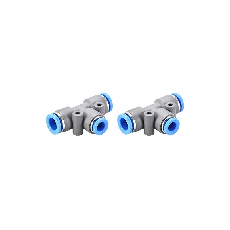 sourcing map Push to Connect Fittings T Type Tee Tube