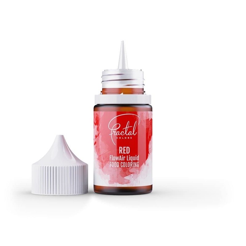 Fractal Colours FlowAir Airbrush Liquid Food Colouring 30ml Red