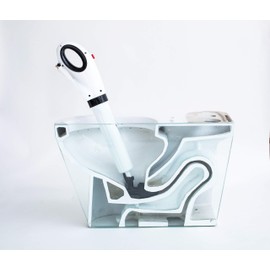 EZ Home EZ168528 Toilet Plunger, Shower & Bath Tubs Sinks Air Pressured Professional Grade Removal Clog and Grease, White