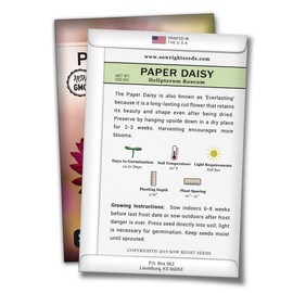 Sow Right Seeds -Paper Daisy Flower Seeds for Planting, Beautiful Flowers to Plant in Your Garden; Non-GMO Heirloom Seeds; Wonderful Gardening Gifts (1)