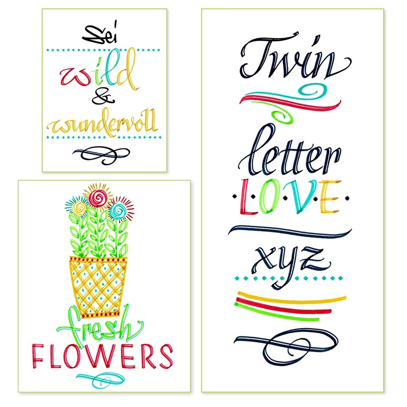 Online Calli.Twin Handlettering Brush-Pens Fresh | Set of 5 double