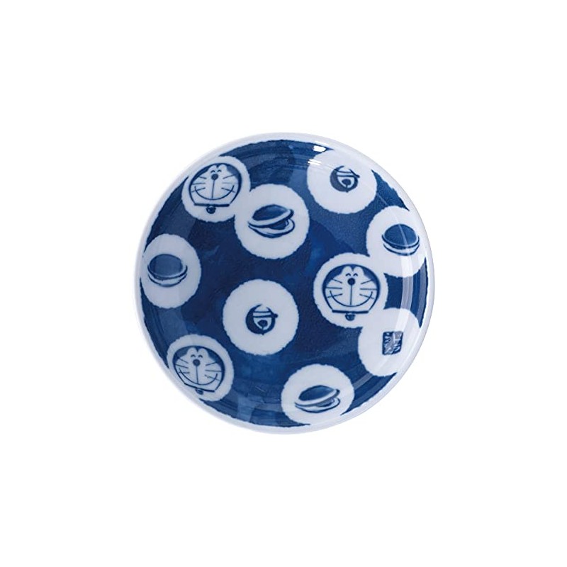 Kaneshotouki 009175 Doraemon Hasami Ware Plate, Small Plate, Diameter 3.9
