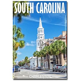 South Carolina, Charleston Historic District Travel Refrigerator Magnet Size 2.5" x 3.5"