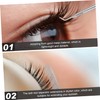 NOLITOY 2pcs Eyebrow Separation Comb Portable Lash Curler Eyelash Comb
