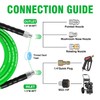 Sewer Jetter Kit for Pressure Washer 200 FT，Drain Cleaner Hose