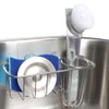 HULISEN 3-in-1 Sponge Holder for Kitchen Sink with Dish Brush