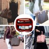 OMYSTYLE Red Slender Large Organizer Insert, Felt Tote Bag Organizer