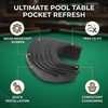 Akozon 6 Pcs Billiard Pool Table Rubber Pocket Liners Set,