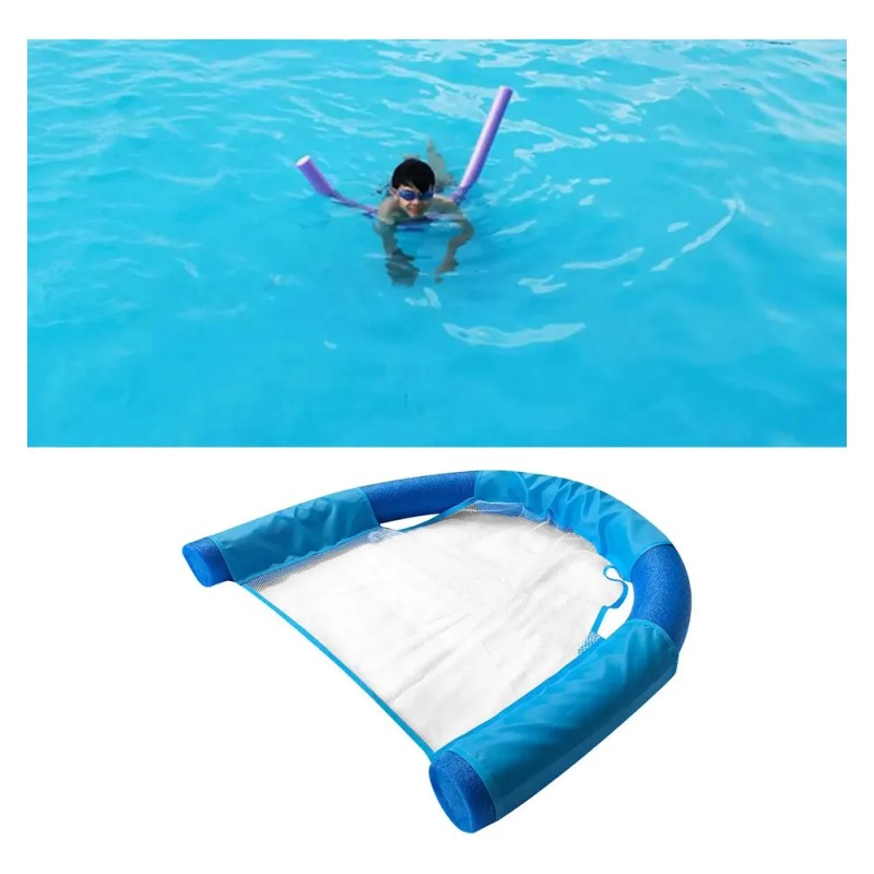 Silla Flotante Portátil Con Asiento De Malla Flotante, Azul