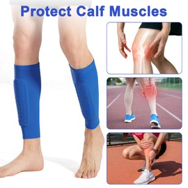 Shin Pads Skiing, 1 Pair Shin Pads for Football, Shindefender Shin Guards, Collision Protection for Football, Shin Pads Cover for Sports for Children and Adults (Blue, M)