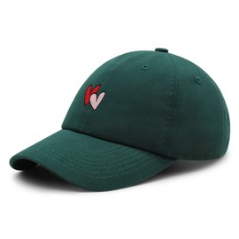 JPAK Heart Premium Dad Hat Embroidered Cotton Baseball Cap Cute