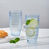 CREATIVELAND Highball Beverage Glasses Set of 6 Romantic Colored Thick