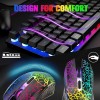 MAMBASNAKE Wireless Gaming Keyboard and Mouse Combo RGB Backlit with