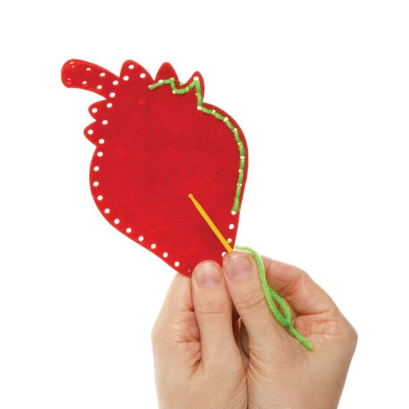Baker Ross FE477 Fruit Sewing Decoration Kits - 4 Pieces