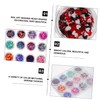 Mikinona Elegant Face Glitter Nail Art Sequins Heart Design Sticker