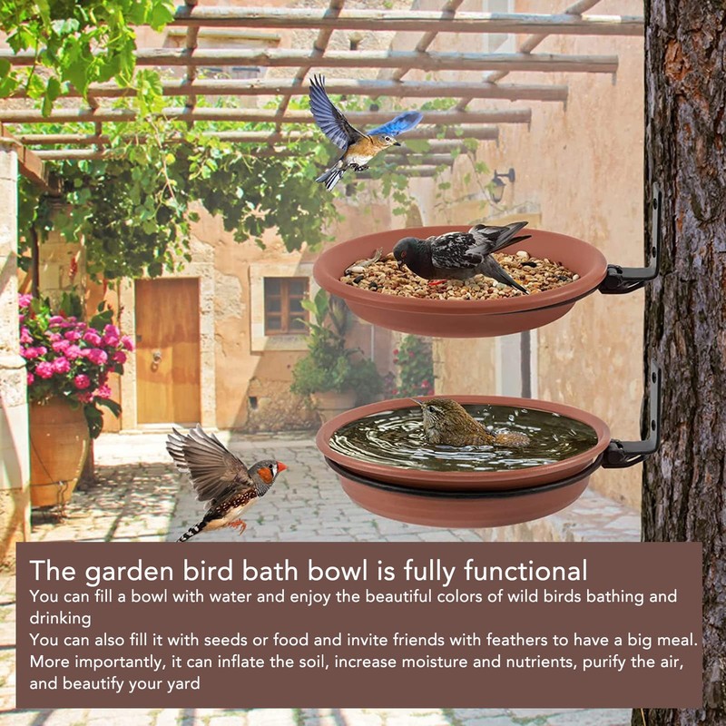 2 Bird Trays Tree Mounted for Bird Feeder Bird Bath