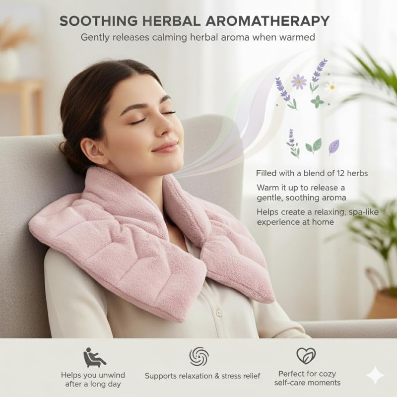 Herbal Concepts Neck and Shoulder Wrap, Hot & Cold Therapy,