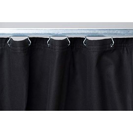 CCS CHICAGO CANVAS & SUPPLY Black Golf Simulator Commando Cloth Curtain, Black, 10 by 15 Feet