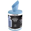 TECPO Cleaning Cloth Roll Blue 2 x 300 Sheets Total