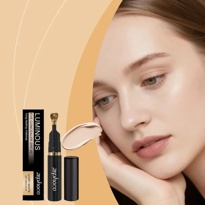Corrector De Ojeras Blanco Marfil: Ligero, Luminoso,