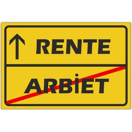 Retirement Gift Men Plastic Sign 30 x 20 cm, Retirement Funny Saying Pensioner Man for Retirement, Idea for Retirement or Farewell Gift Colleagues